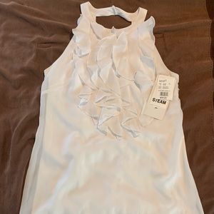David’s Bridal Short white dress. Size 10